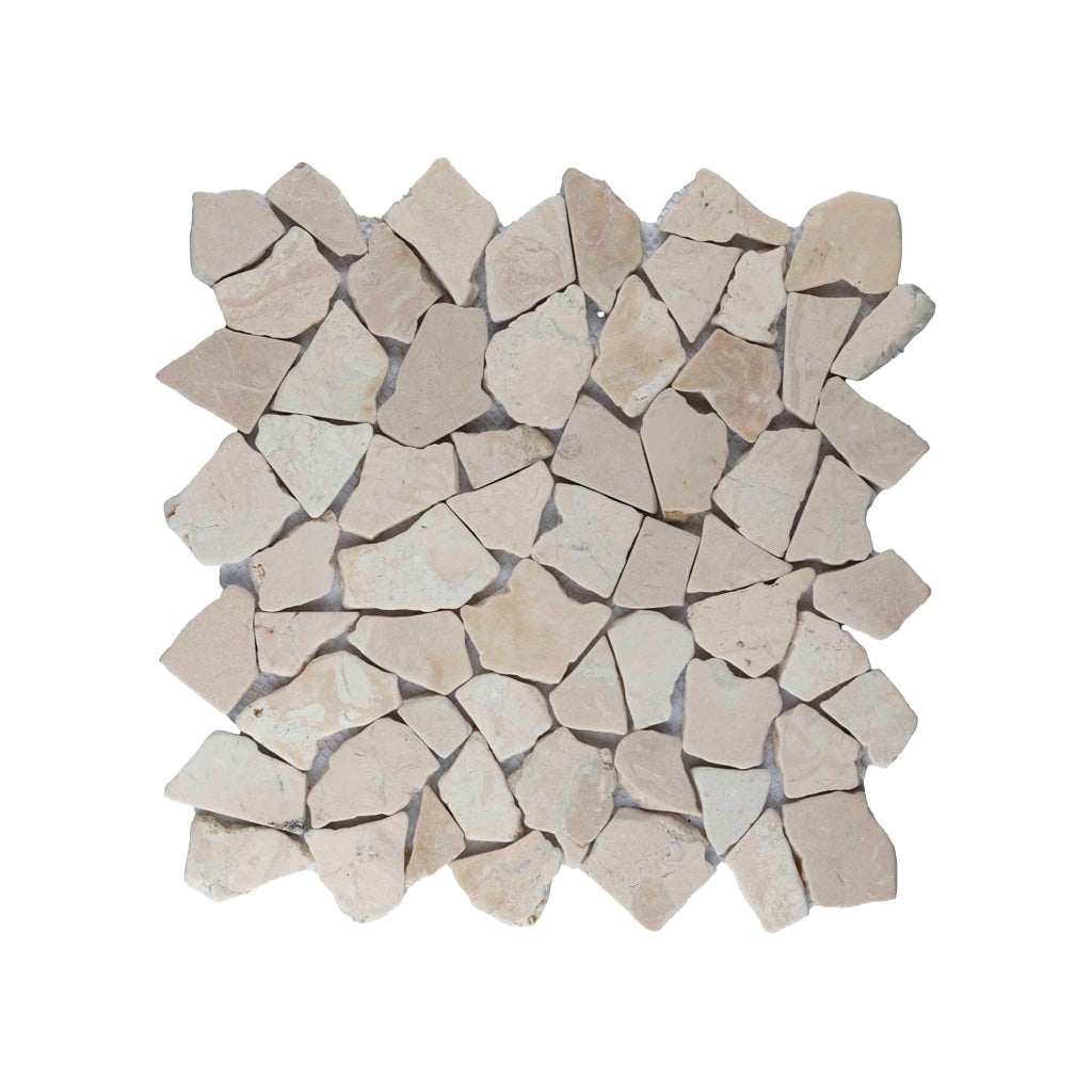 Stabigo Mozaiek Y cream 30x30 cm - Mozaiektegel.com