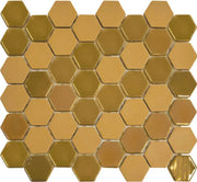 The Mosaic Factory Amsterdam Mozaiek Tegel Vierkant - Mustard Matt Glossy - Mozaiektegel.com