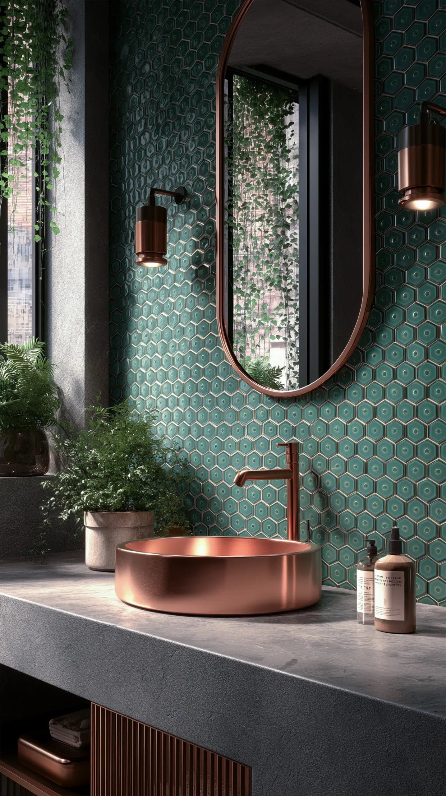 The Mosaic Factory Amsterdam Mozaiek Tegel Vierkant - Forest Green Glossy - Mozaiektegel.com