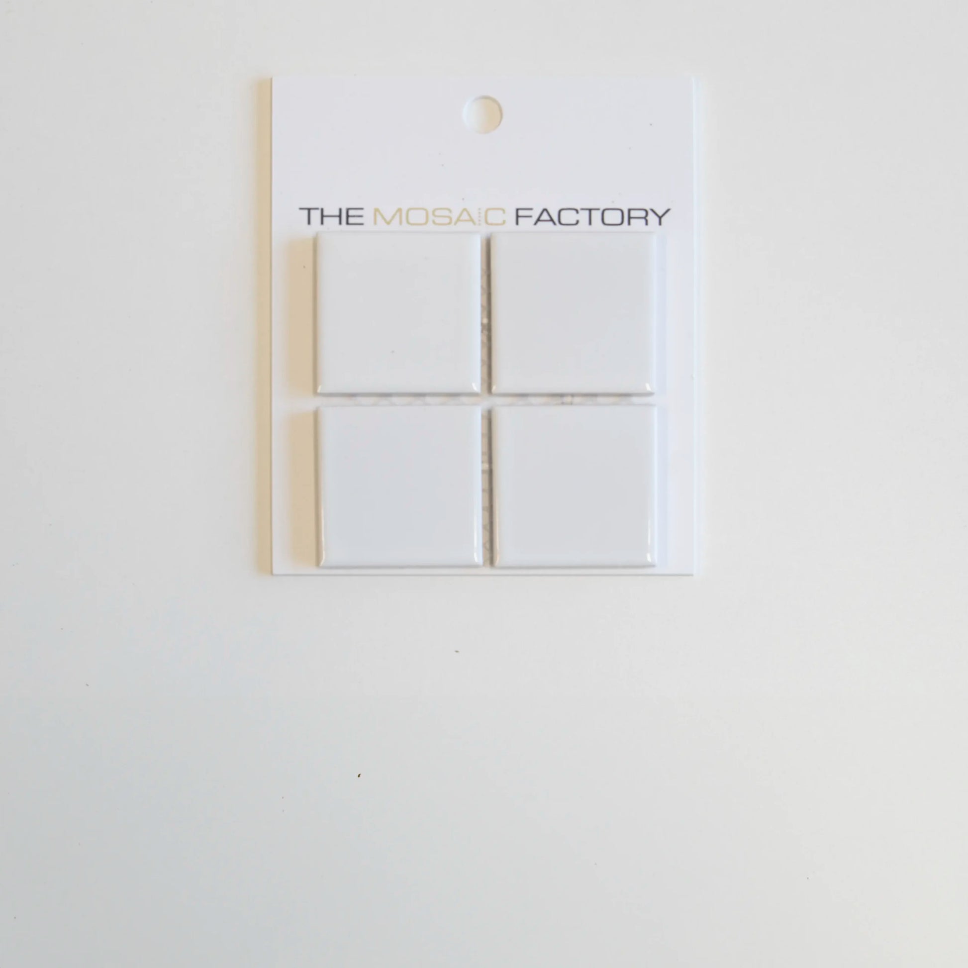 The Mosaic Factory Barcelona Mozaiek Tegel Vierkant - Extra Wit Porselein Geglazuurd 309x309 mm - Mozaiektegel.com