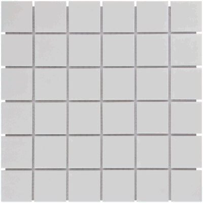 The Mosaic Factory Barcelona Mozaiek Tegel Vierkant - Extra Wit Porselein Geglazuurd 309x309 mm