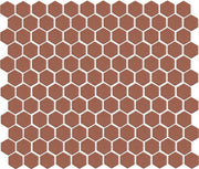 The Mosaic Factory Amsterdam Mozaiek Tegel Vierkant - Terra Cotta Matt - Mozaiektegel.com