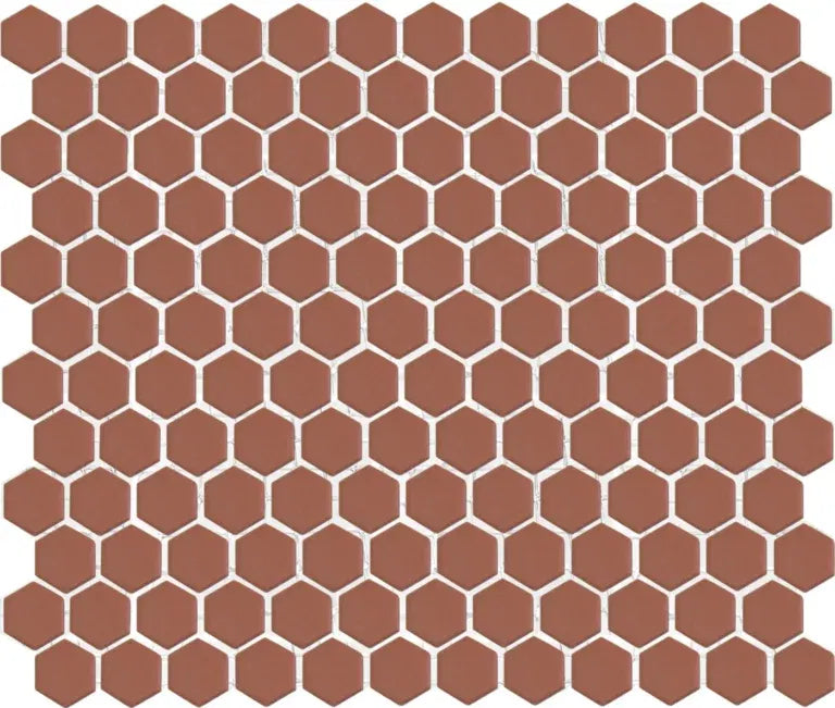 The Mosaic Factory Amsterdam Mozaiek Tegel Vierkant - Terra Cotta Matt - Mozaiektegel.com