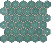 The Mosaic Factory Amsterdam Mozaiek Tegel Vierkant - Forest Green Glossy - Mozaiektegel.com