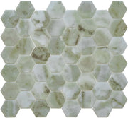 The Mosaic Factory Amsterdam Mozaiek Tegel Vierkant - Verde Marble Print Matt - Mozaiektegel.com