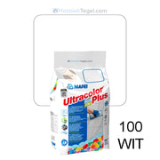 Mapei | Ultracolor Plus | 100 Wit | Cementgebonden | Voegmiddel | 5KG - Mozaiektegel.com