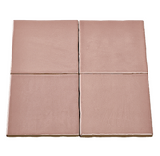 DTG Handvorm Zin Berry Terra Tegel 10x10 cm | Per stuk - Mozaiektegel.com