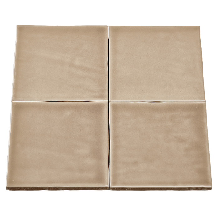 DTG Handvorm Zin Arcilla Bruin Tegel 10x10 cm | Per stuk - Mozaiektegel.com
