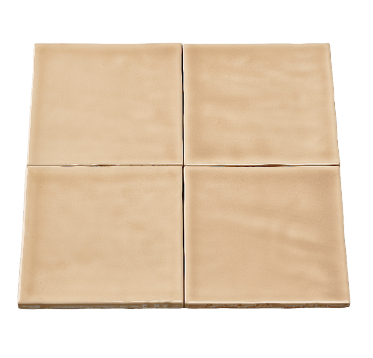 DTG Handvorm Zin Cotto Tegel 10x10 cm | Beige/Oranje | Per stuk - Mozaiektegel.com