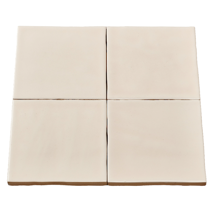 DTG Handvorm Zin Cal Tegel 10x10 cm | Beige | Per stuk - Mozaiektegel.com