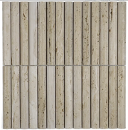 The Mosaic Factory NTK01 Travertine Natuursteen Kitkat Convex 19 x 152 mm