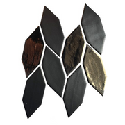 Terre d'Azur Barco Mosaic Black-Gold 23,7x31,5 cm