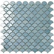 Terre d'Azur Glass Hawaiian Turquoise 3,6x2,9 cm (32,4x31,7 cm)