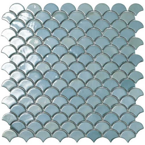 Terre d'Azur Glass Hawaiian Turquoise 3,6x2,9 cm (32,4x31,7 cm)