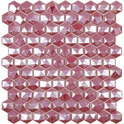 Terre d'Azur Glass Hexagone Burdeos 3,5x3,5 cm (31,7x30,7cm)