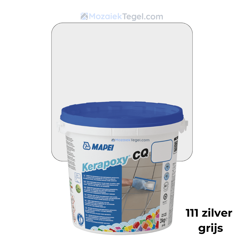 Mapei | Kerapoxy Easy Design | 111 Zilver Grijs | Voegmiddel - Mozaiektegel.com