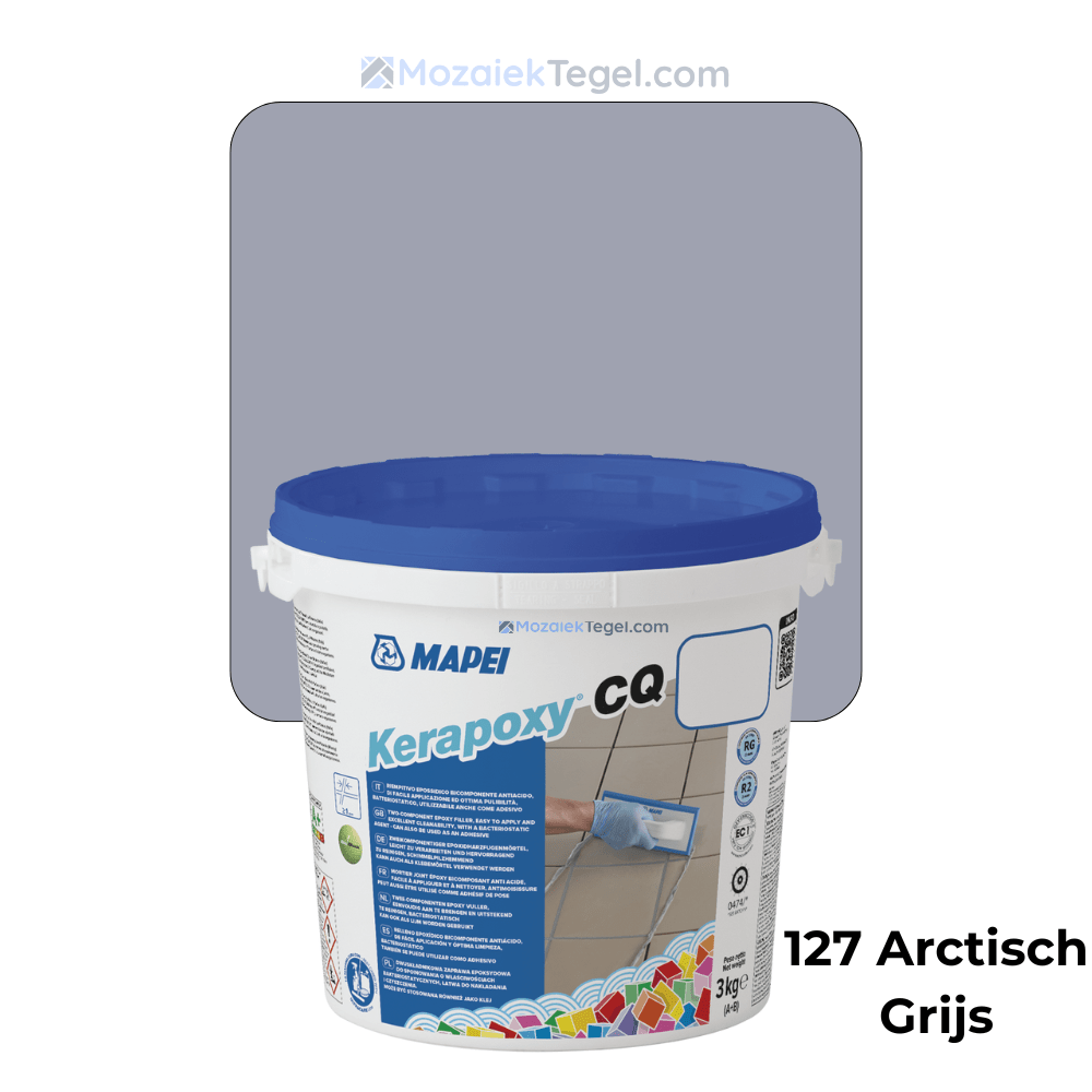 Mapei | Kerapoxy Easy Design | 127 Arctisch Grijs | Voegmiddel - Mozaiektegel.com
