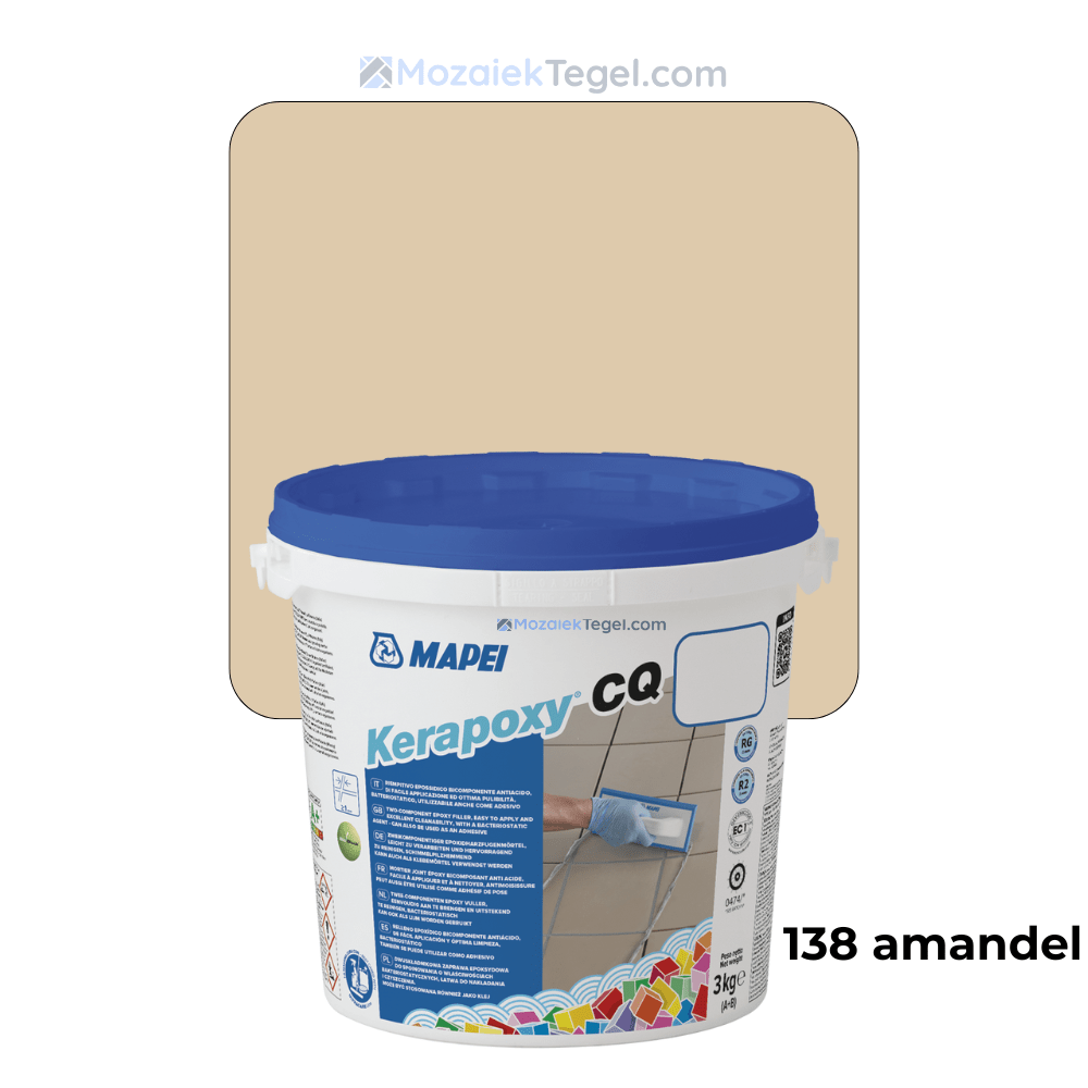 Mapei | Kerapoxy Easy Design | 138 Amandel | Voegmiddel - Mozaiektegel.com