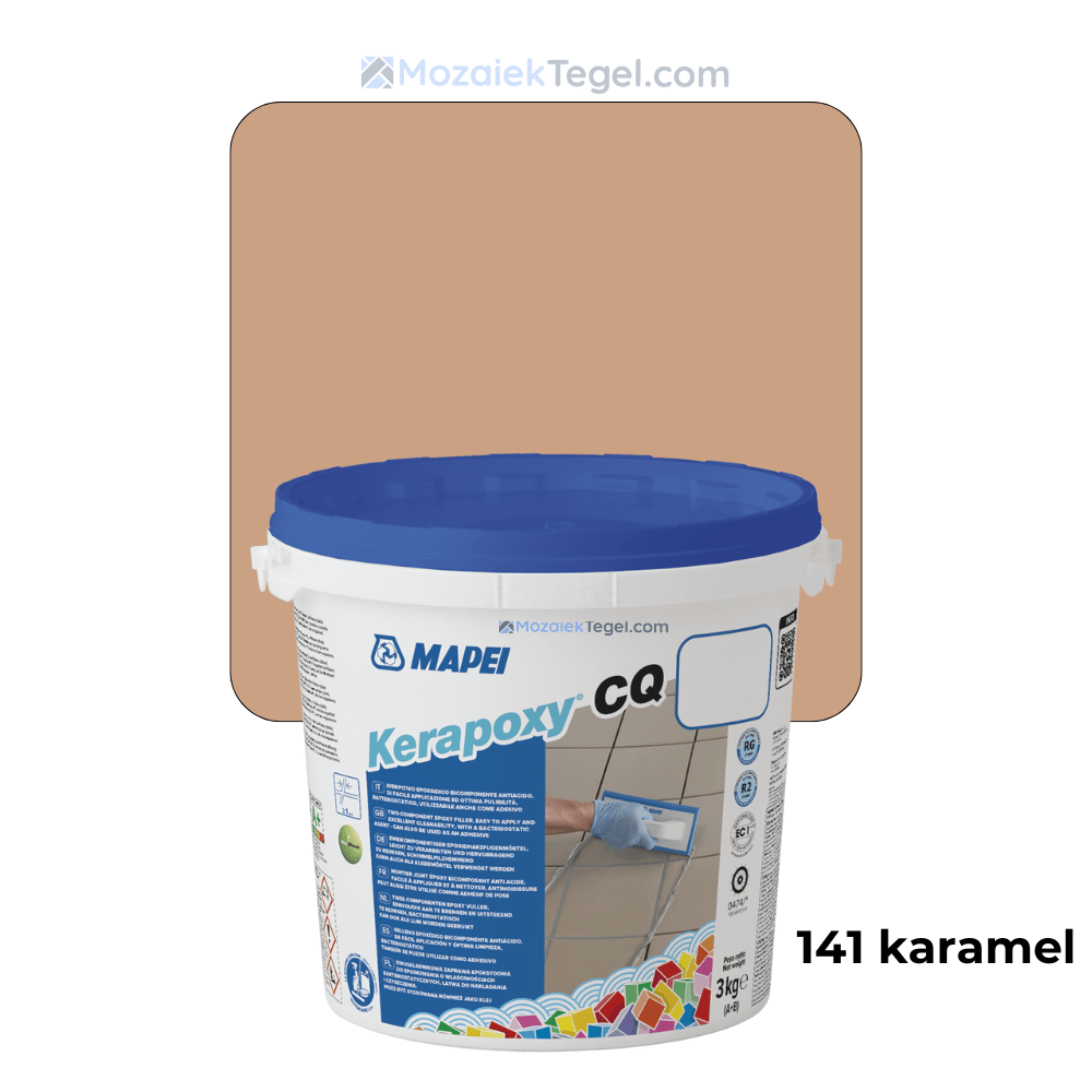 Mapei | Kerapoxy Easy Design | 141 Karamel | Voegmiddel - Mozaiektegel.com