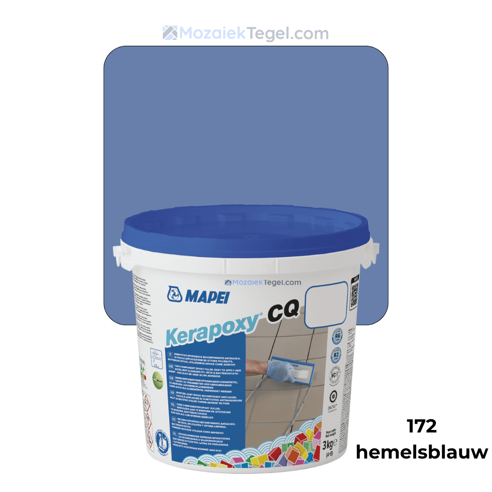 Mapei | Kerapoxy Easy Design | 172 Hemelsblauw | Voegmiddel - Mozaiektegel.com