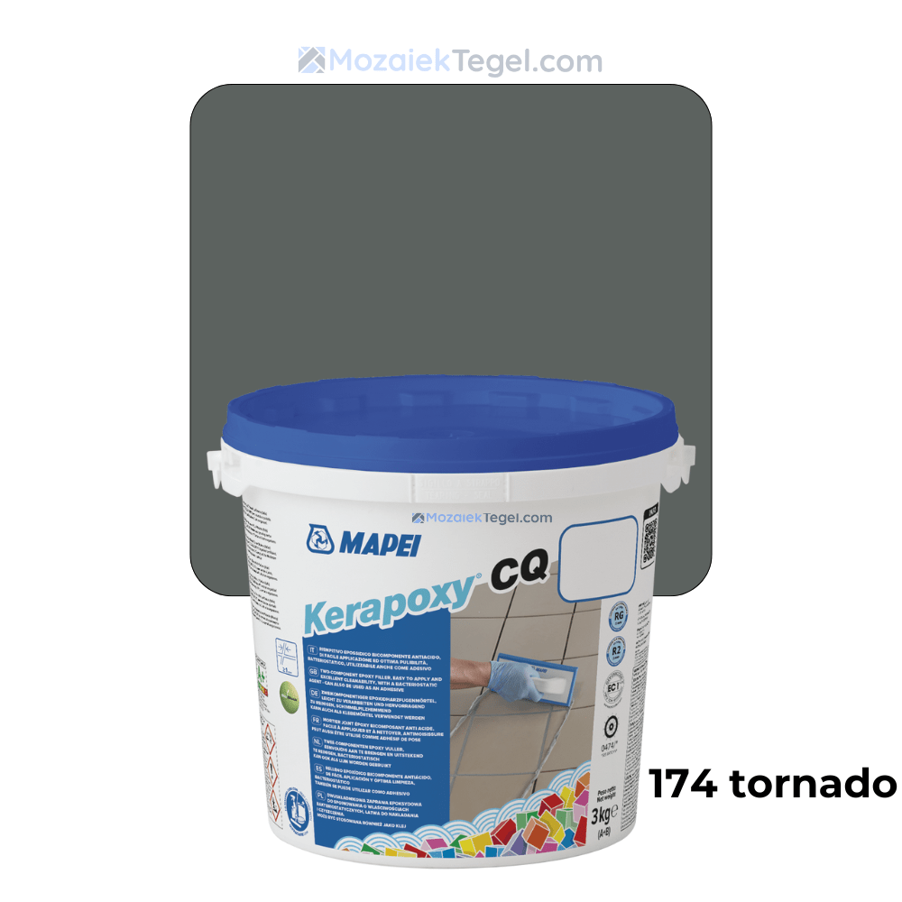 Mapei | Kerapoxy Easy Design | 174 Tornado | Voegmiddel - Mozaiektegel.com