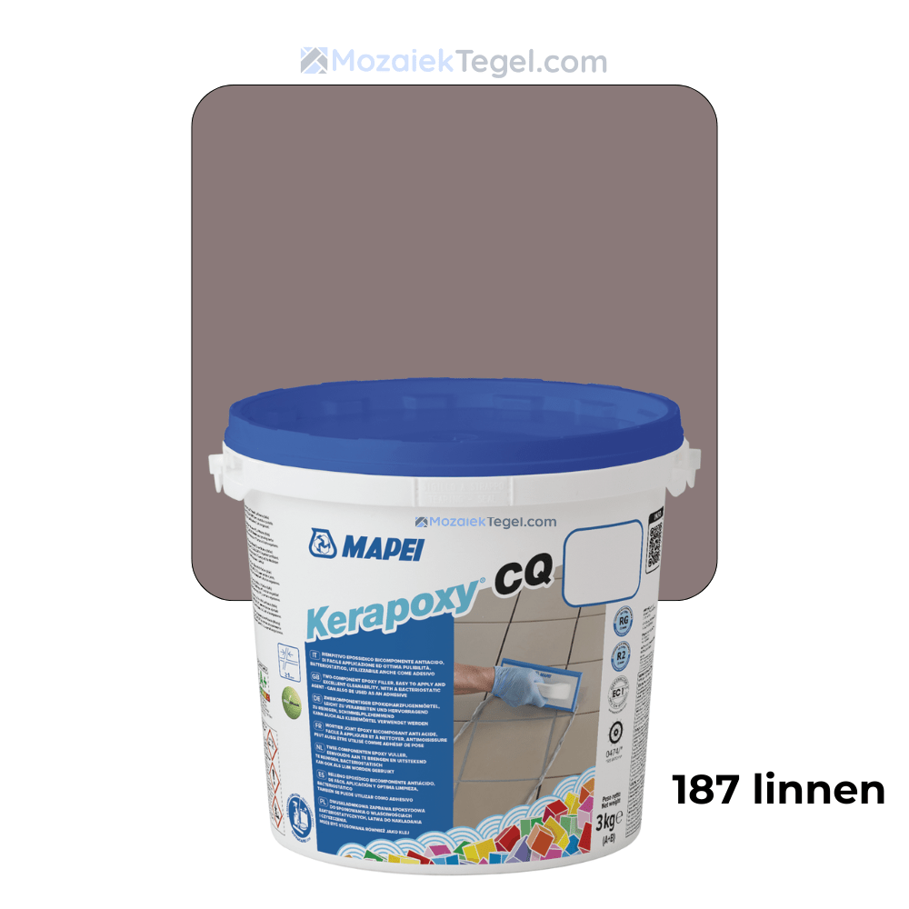 Mapei | Kerapoxy Easy Design | 187 Linnen | Voegmiddel - Mozaiektegel.com
