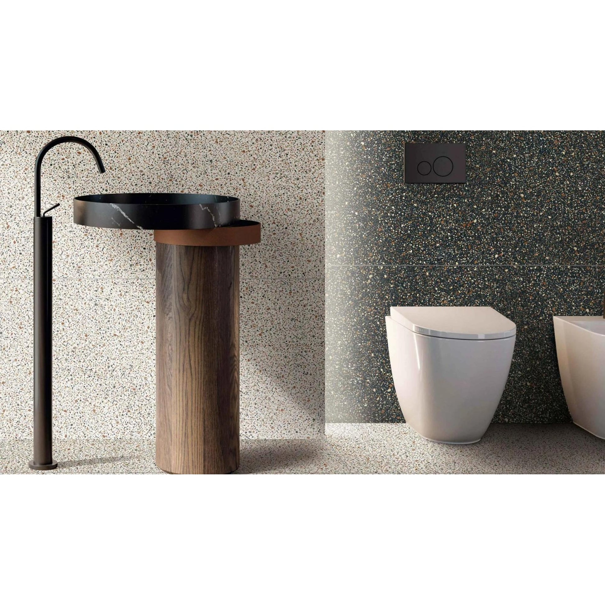 Abk Imoker Blend 006711 Vloertegel 600X600 Dot.Multiwhite 9mm Mat Ret.R10 - Mozaiektegel.com