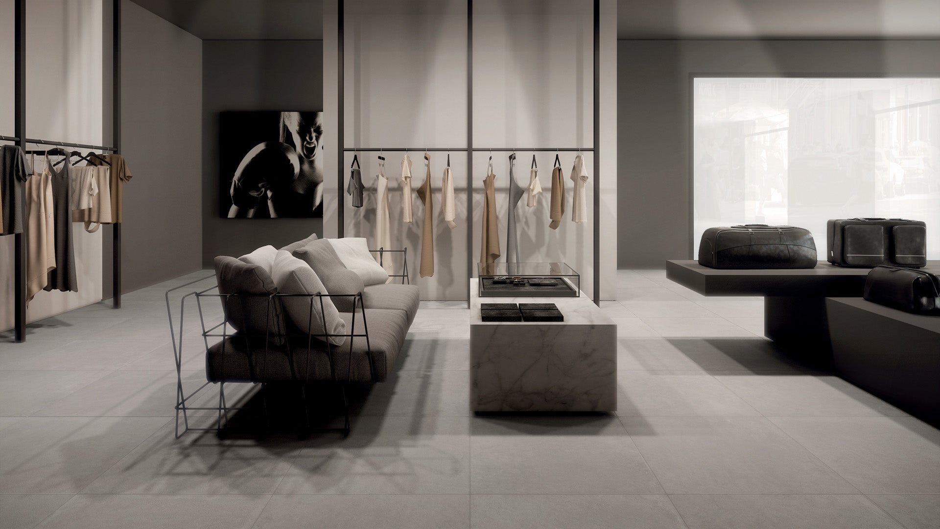 Abk Imoker Docks DKR01100 Vloertegel 600X600 Silver 9mm Mat Ret.R9 - Mozaiektegel.com