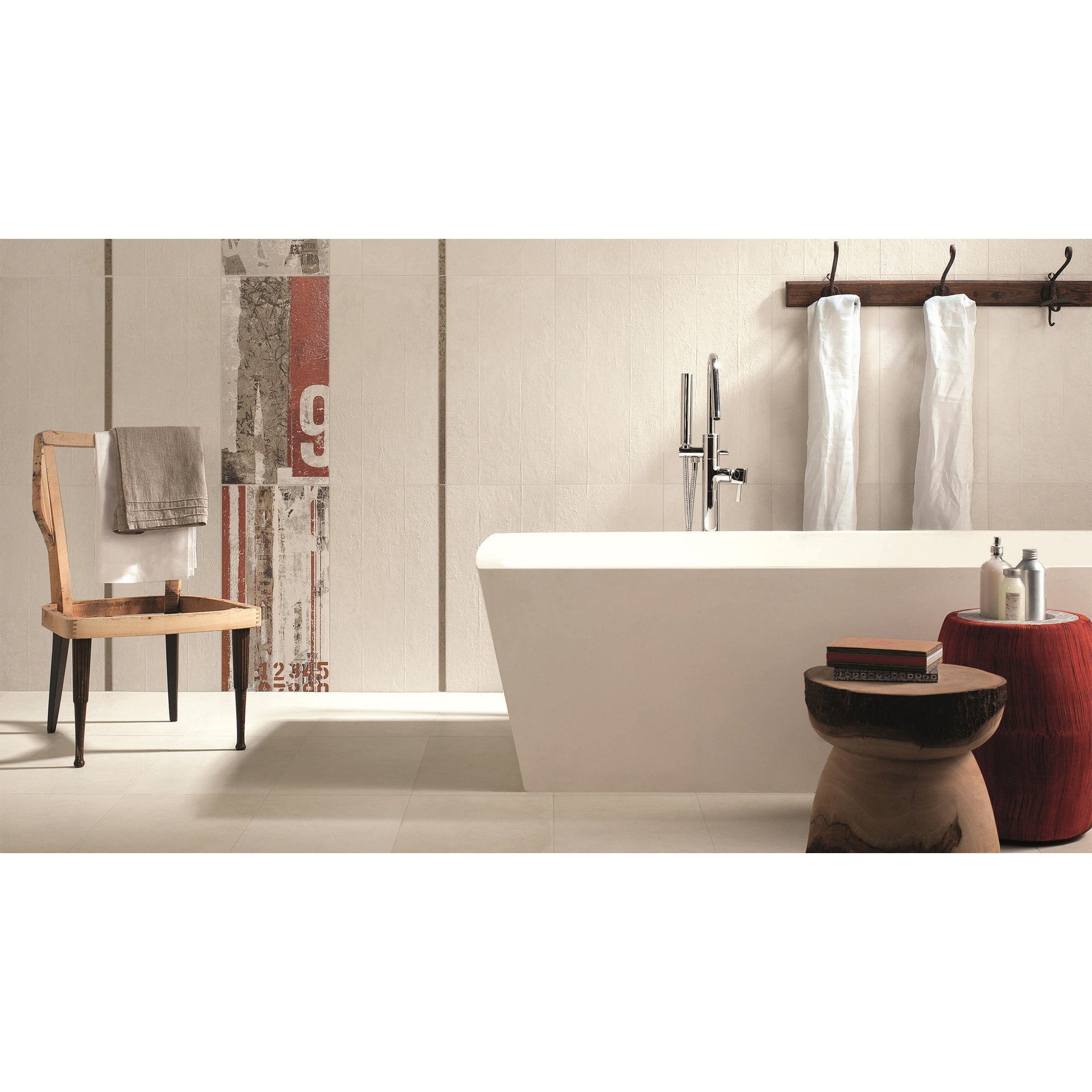 Abk Imoker Docks DKR03050 Vloertegel 300X600 White 9mm Mat Ret.R9 - Mozaiektegel.com