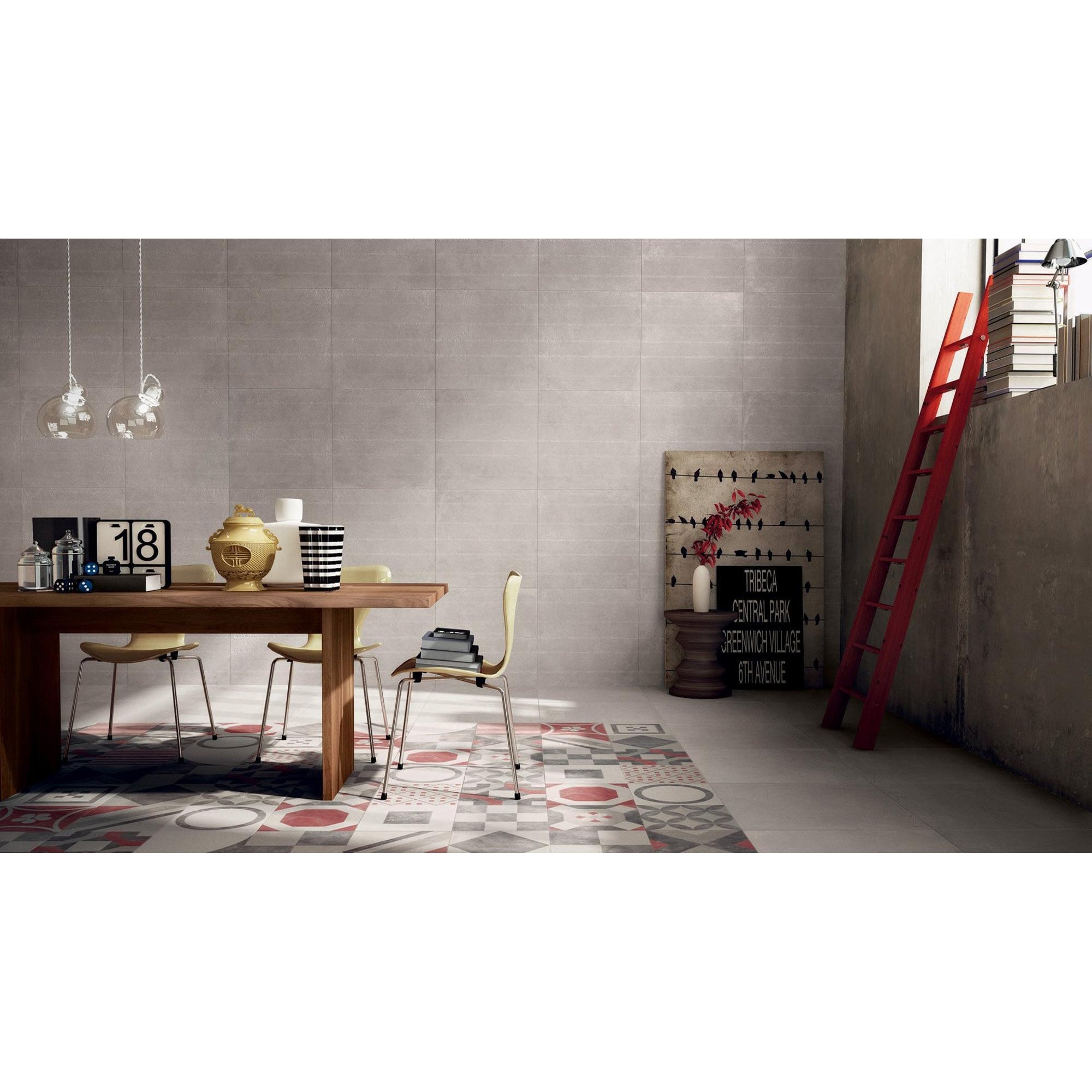 Abk Imoker Docks DKR03100 Vloertegel 300X600 Silver 9mm Mat Ret.R9 - Mozaiektegel.com