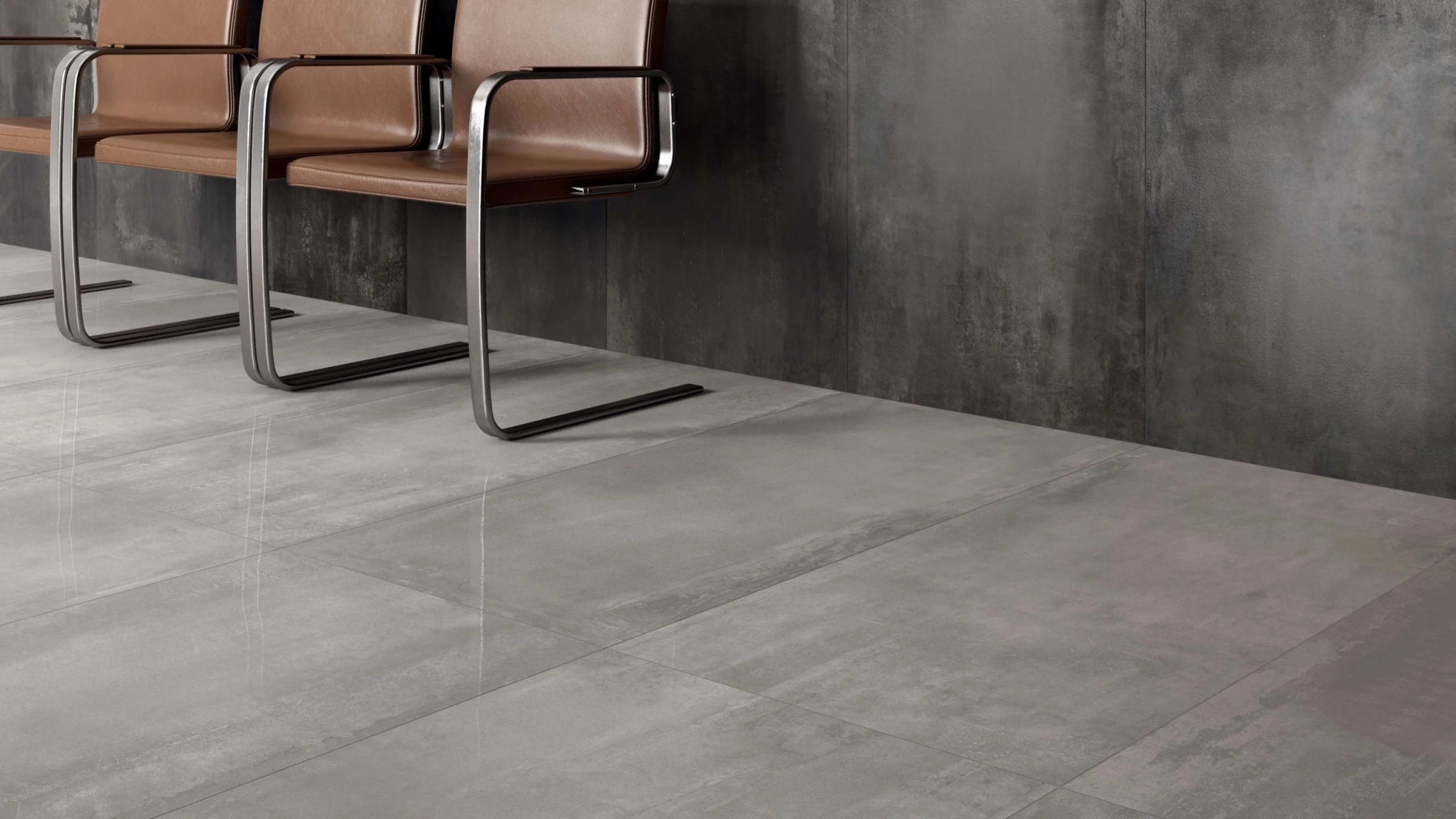 Abk Imoker Interno 9 I9L34150 Vloertegel 600X1200 Silver 9mm Glans Ret. - Mozaiektegel.com