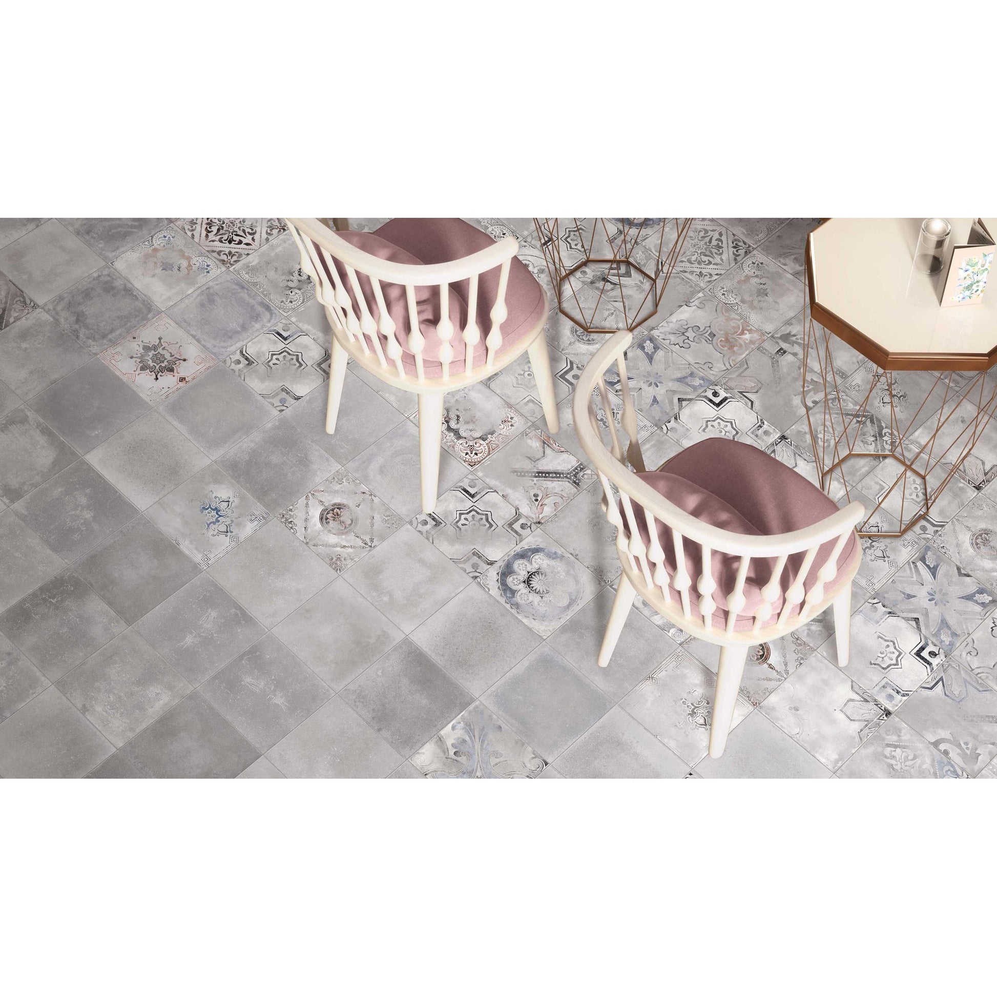 Abk Imoker Play PF60003496 Vloertegel 200X200 Heritage Grey 8,5mm Mat R10 - Mozaiektegel.com