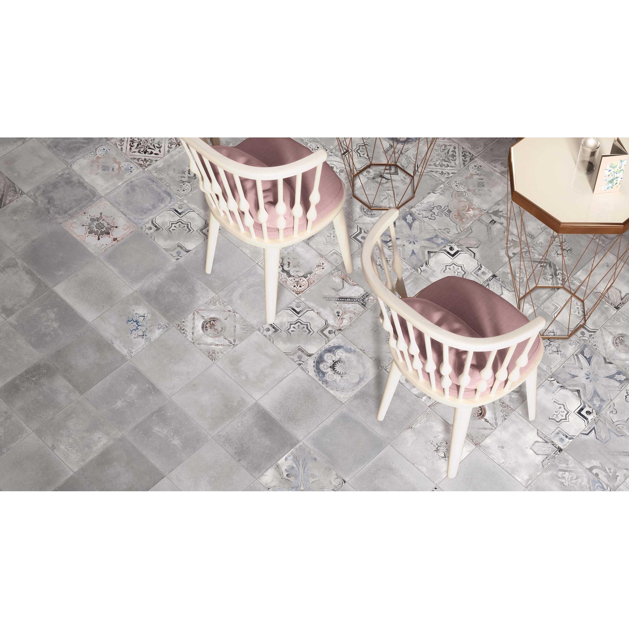 Abk Imoker Play PF60003496 Vloertegel 200X200 Heritage Grey 8,5mm Mat R10 - Mozaiektegel.com