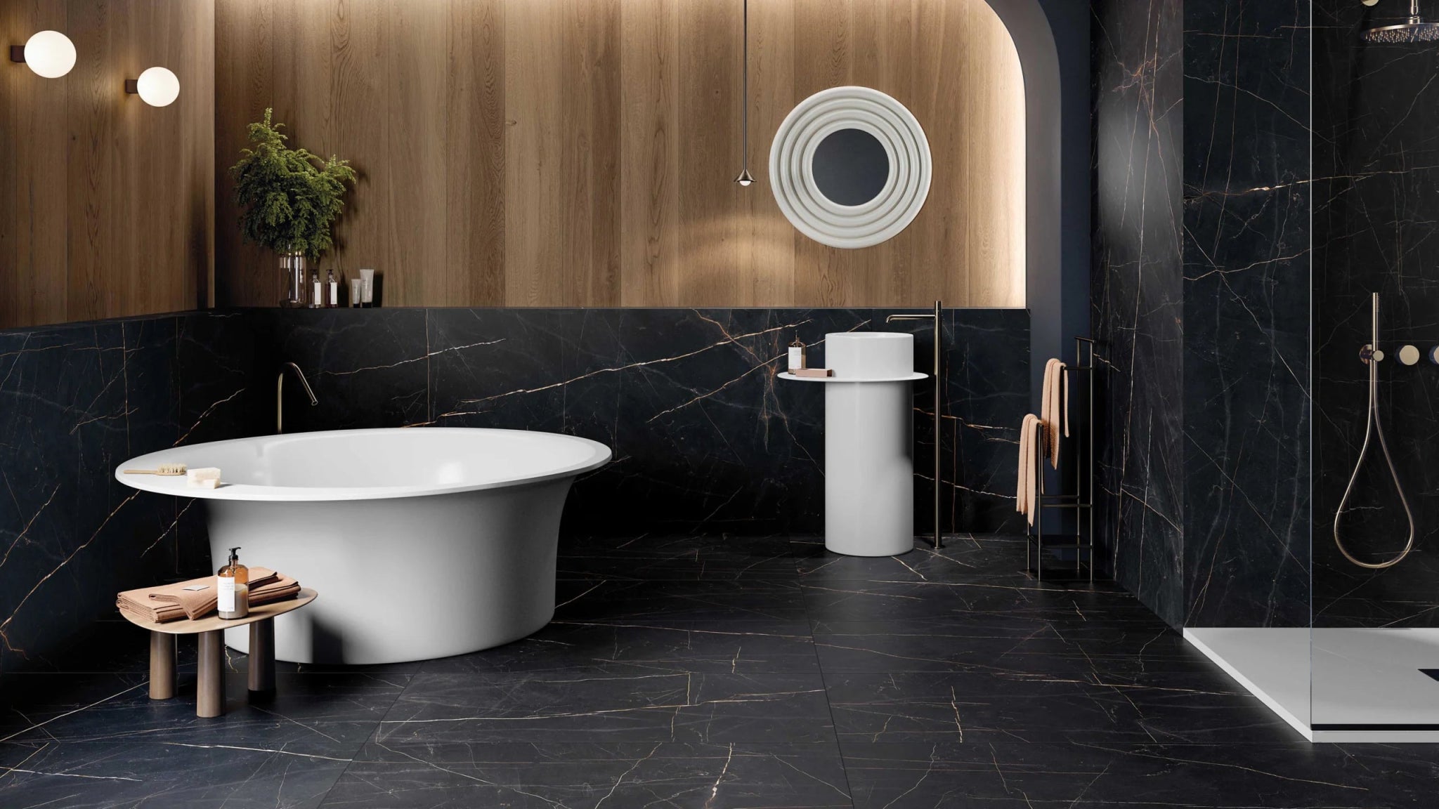 ABK Imoker Sensi Vloertegel 1200X1200 Precious Black 8,5mm Glans - Mozaiektegel.com