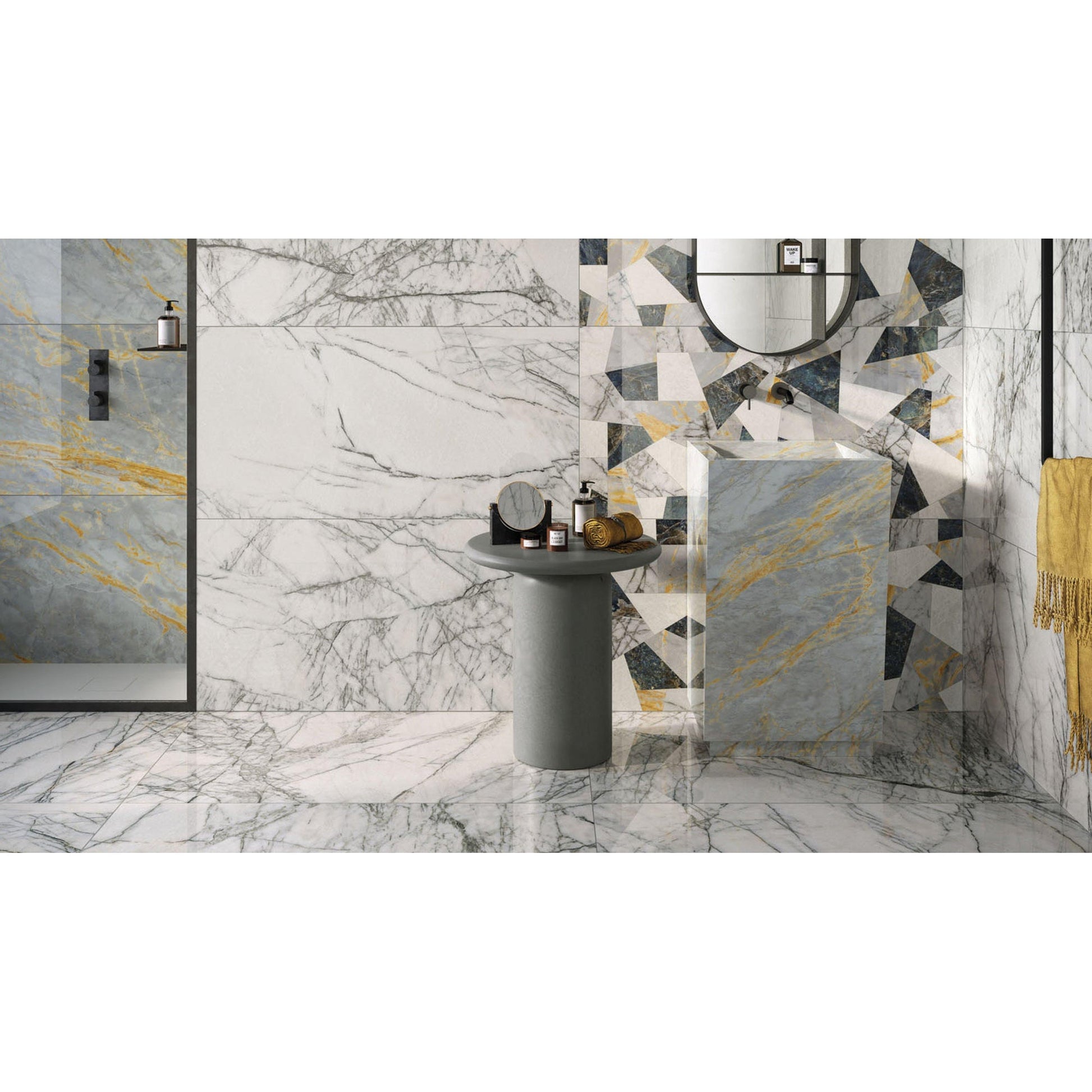 Abk Imoker Signoria PF60009117 Vloertegel 600X1200 Lilac Grey 8,5mm Glans Ret. - Mozaiektegel.com