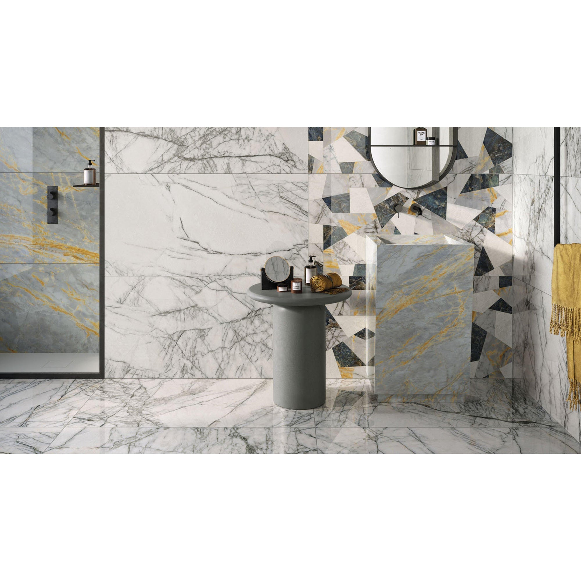 Abk Imoker Signoria PF60009117 Vloertegel 600X1200 Lilac Grey 8,5mm Glans Ret. - Mozaiektegel.com