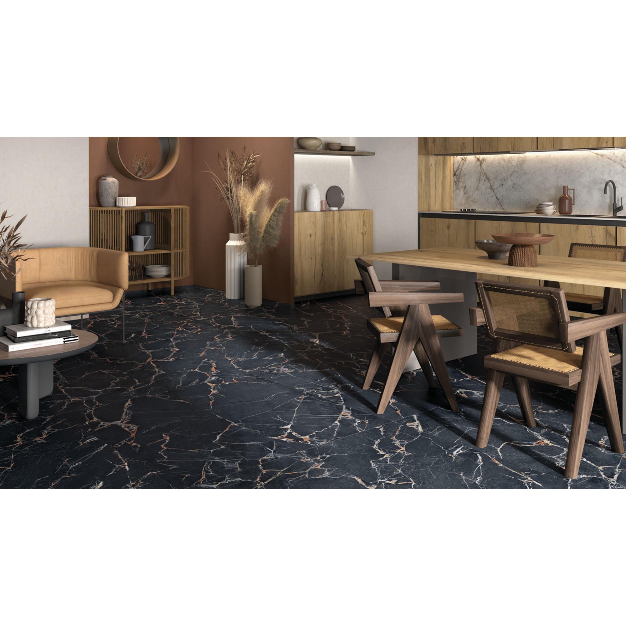 Abk Imoker Signoria PF60009120 Vloertegel 600X1200 Port Gold 8,5mm Glans Ret. - Mozaiektegel.com