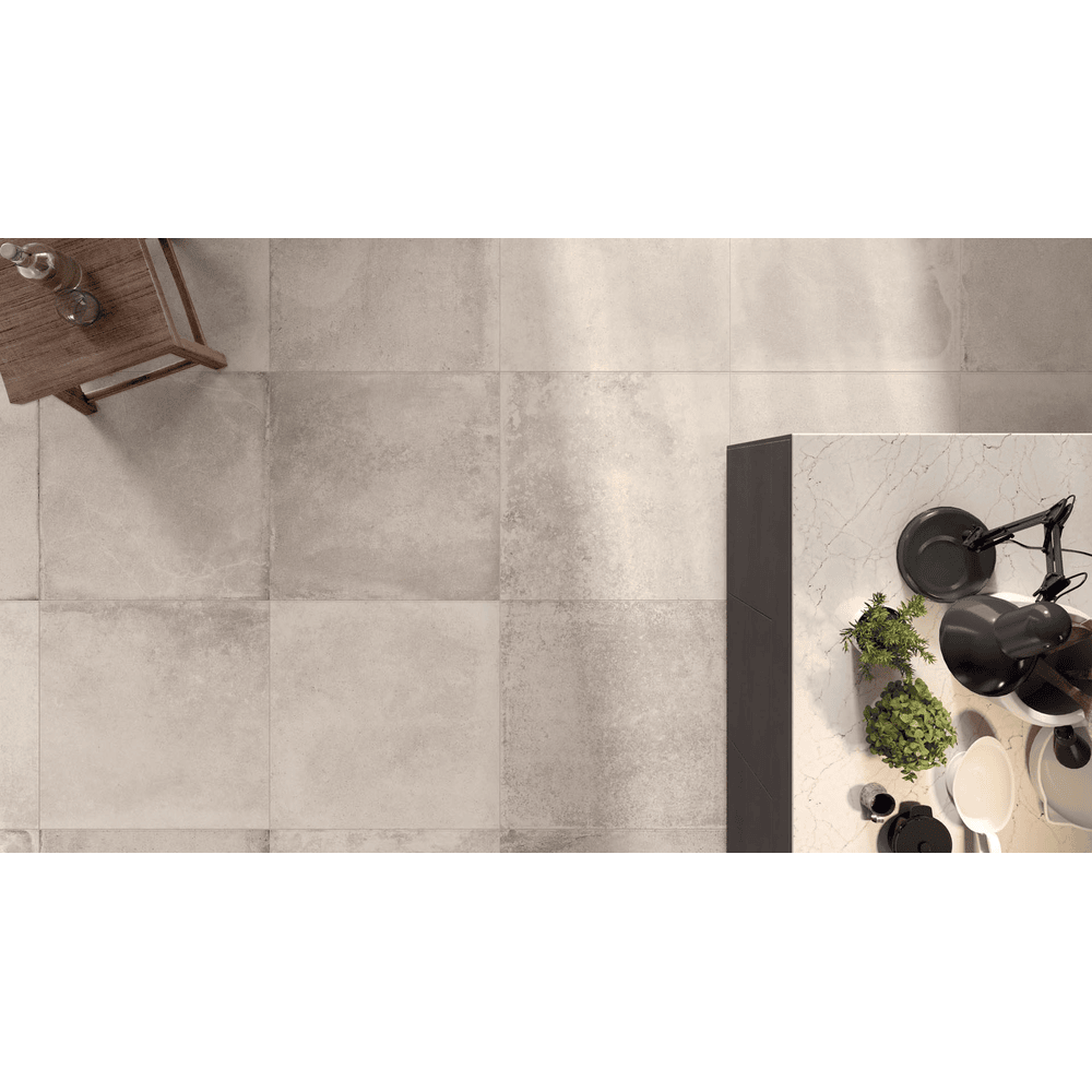 Abk Imoker Unika UKR01050 Vloertegel 600X600 Cream 9mm Mat Ret.R10 - Mozaiektegel.com