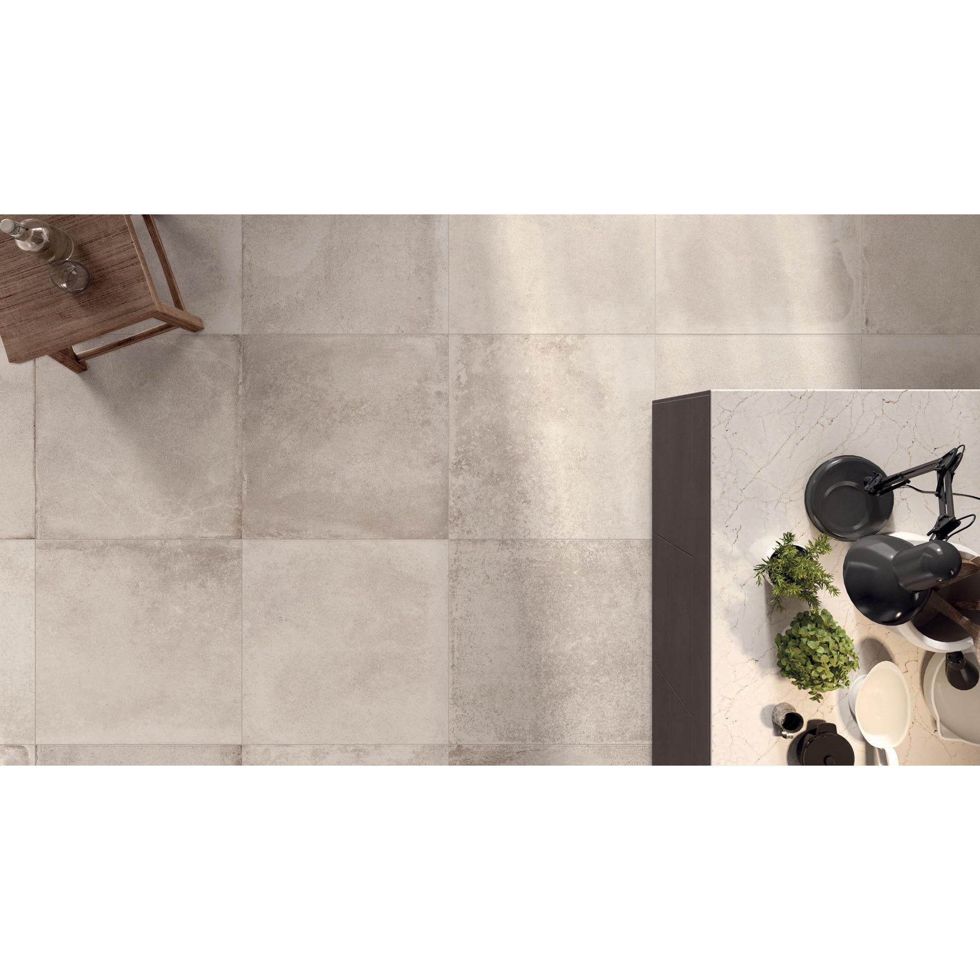 Abk Imoker Unika UKR3406A VLtegel MIX Cream 9mm Mat Ret.R10 - Mozaiektegel.com