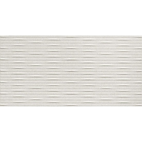 Atlas Concorde 3D Wall Carve A576 wandtegel 40x80cm 8,5mm mat rect. whittle pearl
