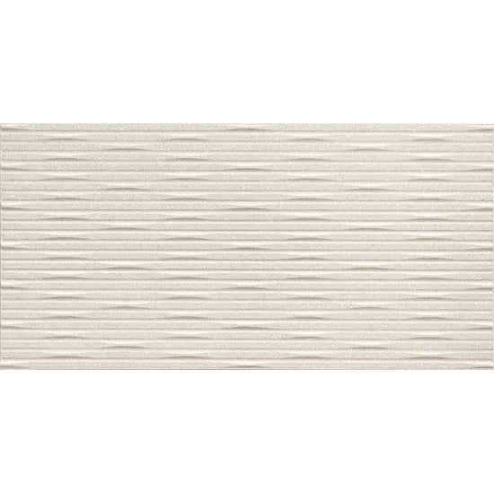 Atlas Concorde 3D Wall Carve A577 wandtegel 40x80cm 8,5mm mat rect. whittle ivory - Mozaiektegel.com