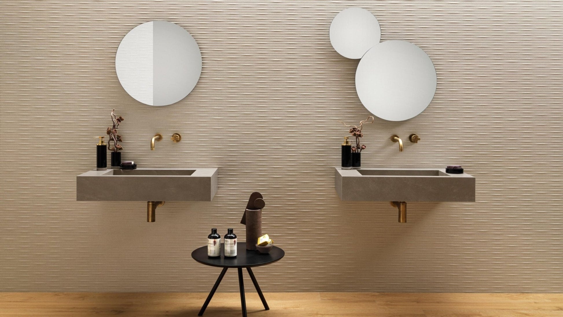 Atlas Concorde 3D Wall Carve A577 wandtegel 40x80cm 8,5mm mat rect. whittle ivory - Mozaiektegel.com