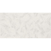 Atlas Concorde 3D Wall Carve A578 wandtegel 40x80cm 8,5mm mat rect. leaf white - Mozaiektegel.com