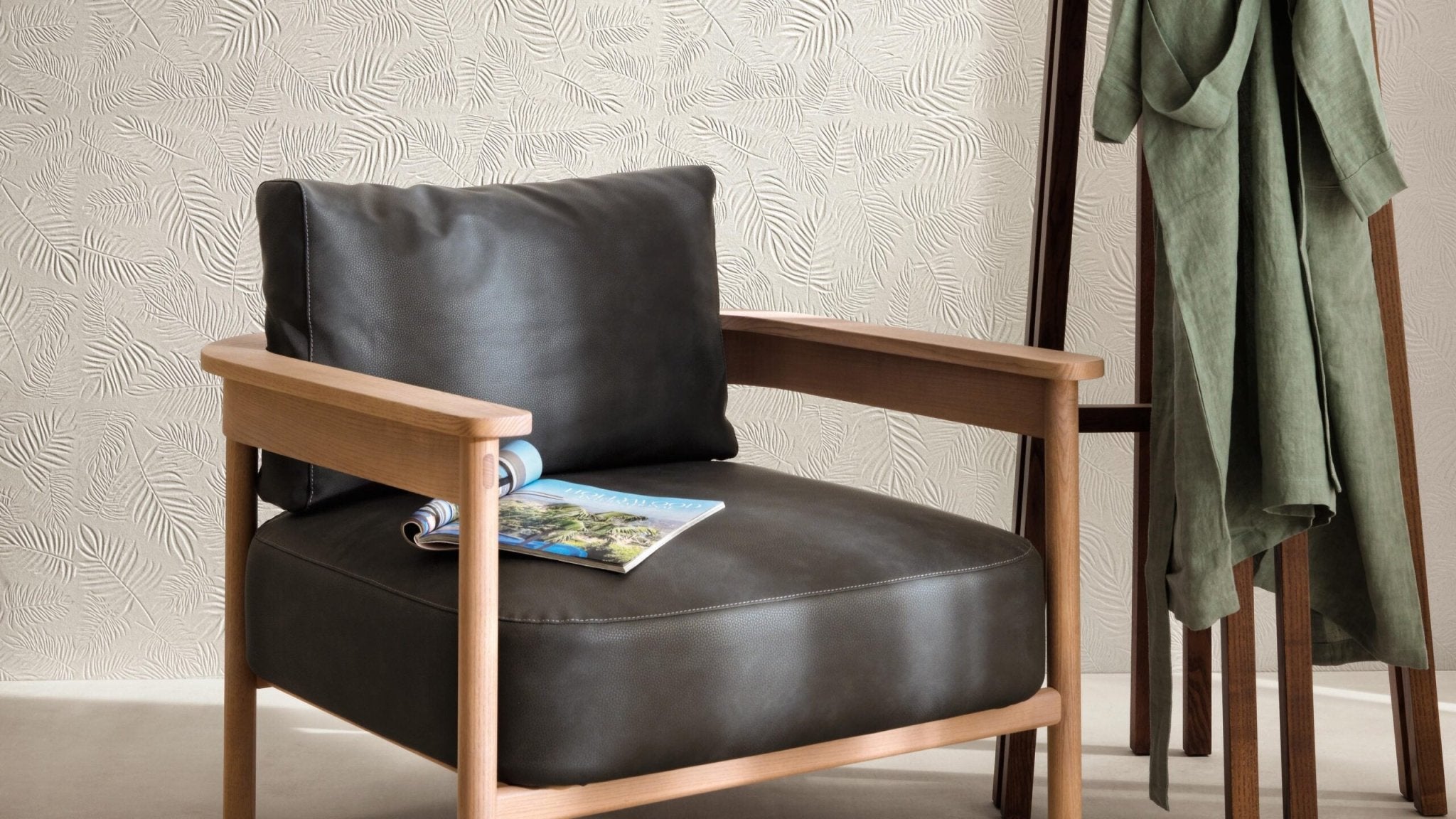 Atlas Concorde 3D Wall Carve A578 wandtegel 40x80cm 8,5mm mat rect. leaf white - Mozaiektegel.com