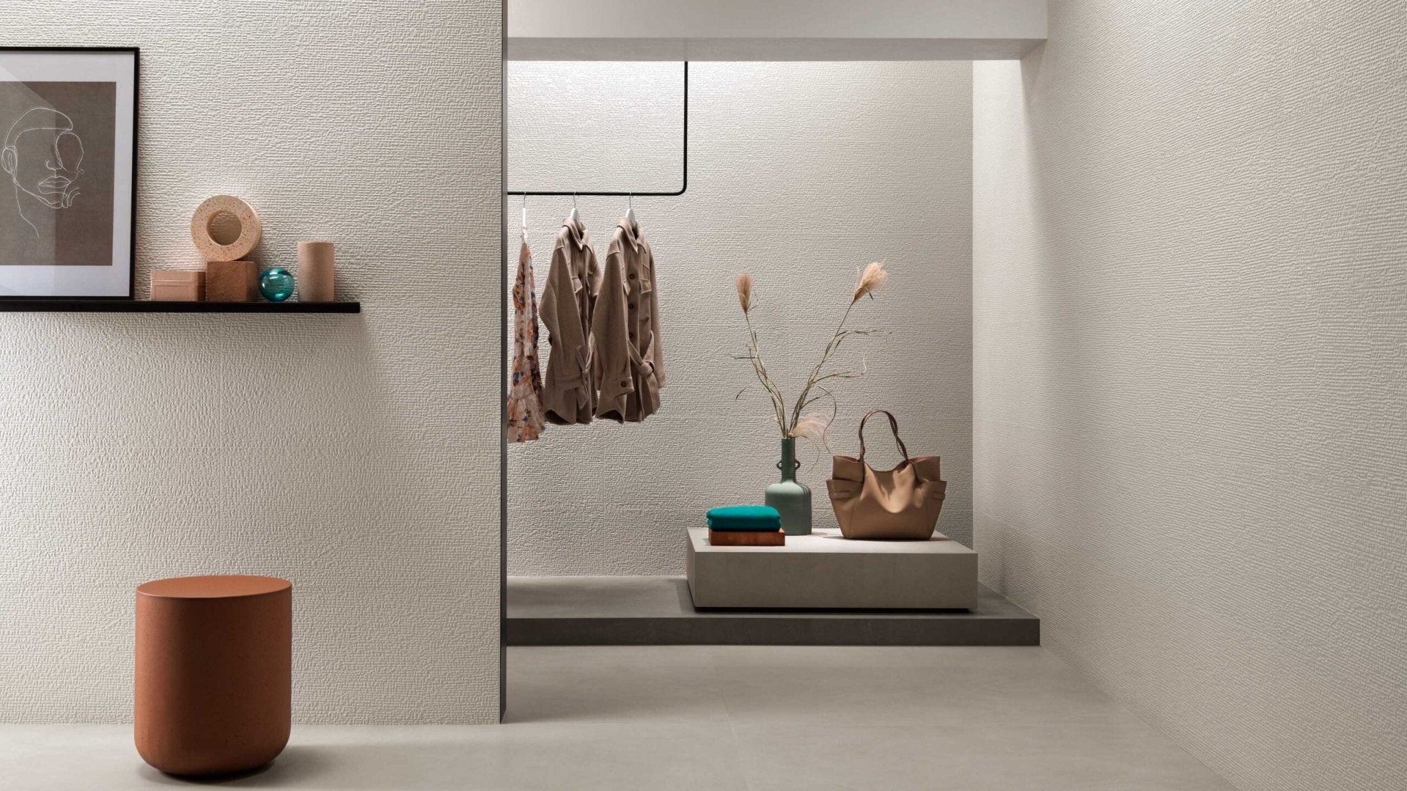 Atlas Concorde 3D Wall Carve A57X wandtegel 40x80cm 8,5mm mat rect. sign pearl - Mozaiektegel.com