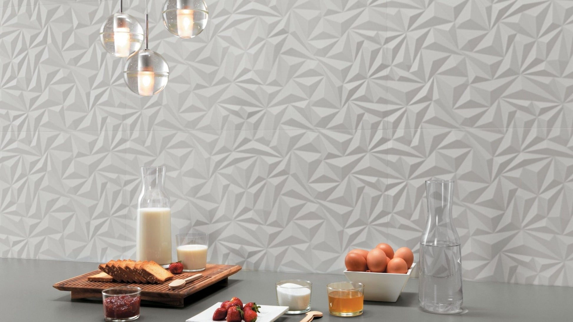 Atlas Concorde 3D Wall Design 8DMA wandtegel 40x80cm 10mm mat rect. angle white - Mozaiektegel.com