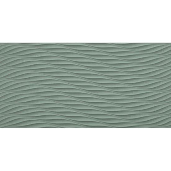 Atlas Concorde 3D Wall Design 8DSM wandtegel 40X80cm 10mm mat ret.twist sage - Mozaiektegel.com
