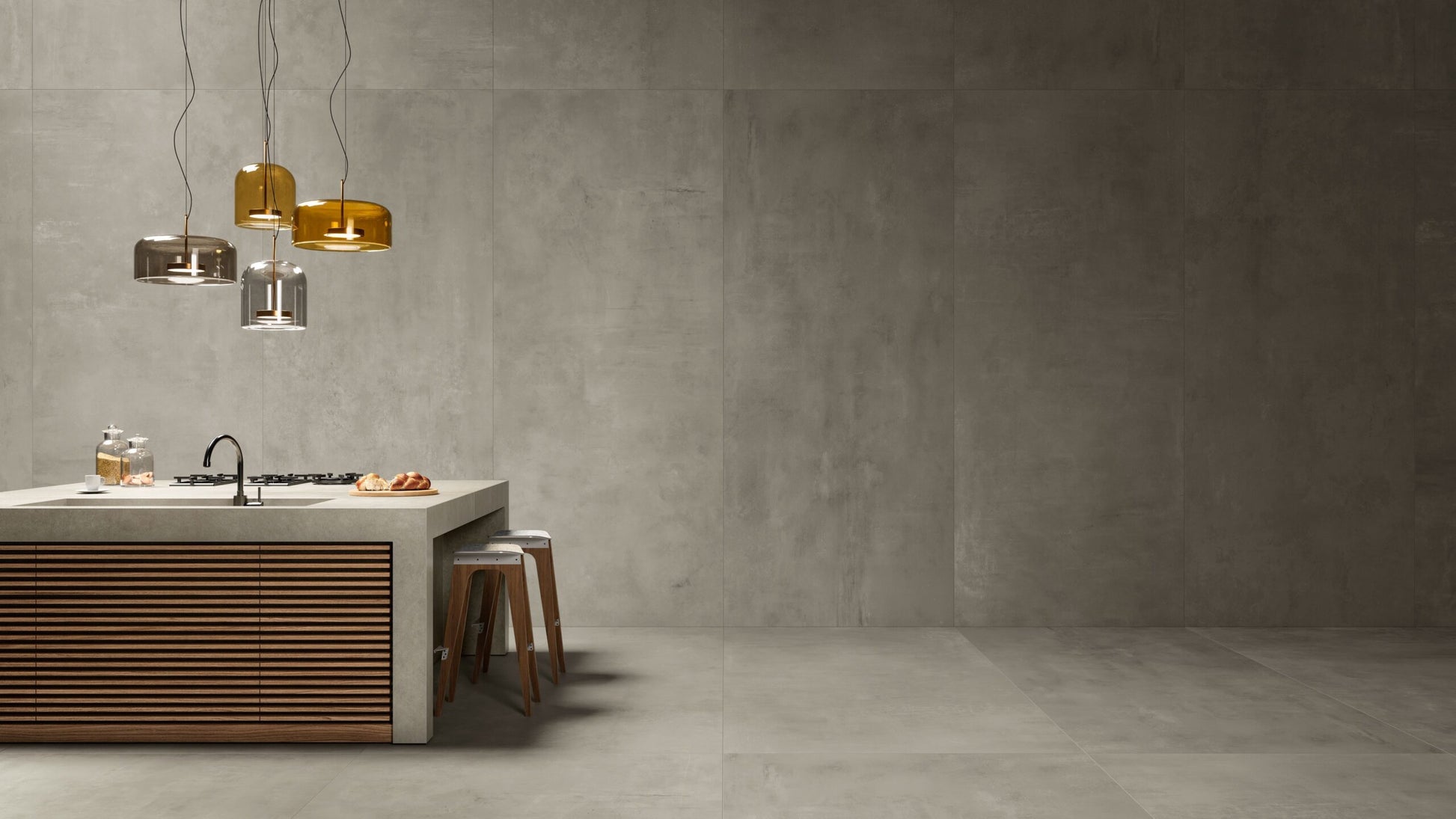 Atlas Concorde Boost 8B8G wandtegel 40x80cm 8,5mm mat rect. grey