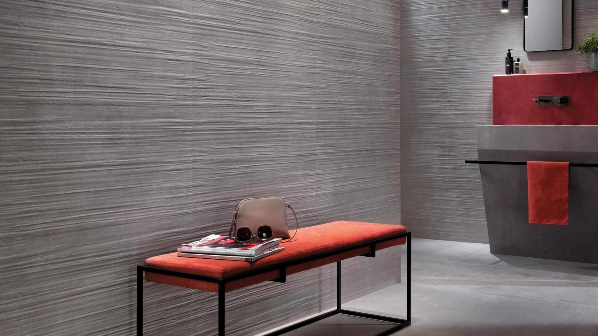 Atlas Concorde Boost 8B8G wandtegel 40x80cm 8,5mm mat rect. grey