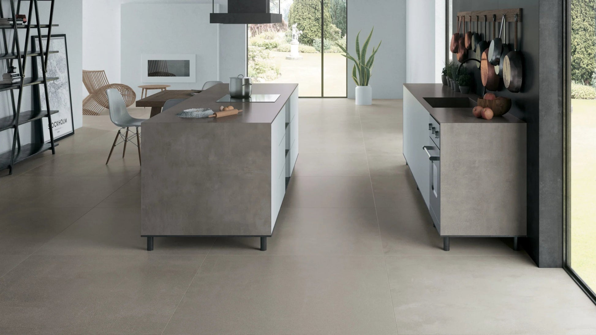 Atlas Concorde Boost AMGJ vloertegel 120x120cm 9mm mat rect.R10 pearl - Mozaiektegel.com